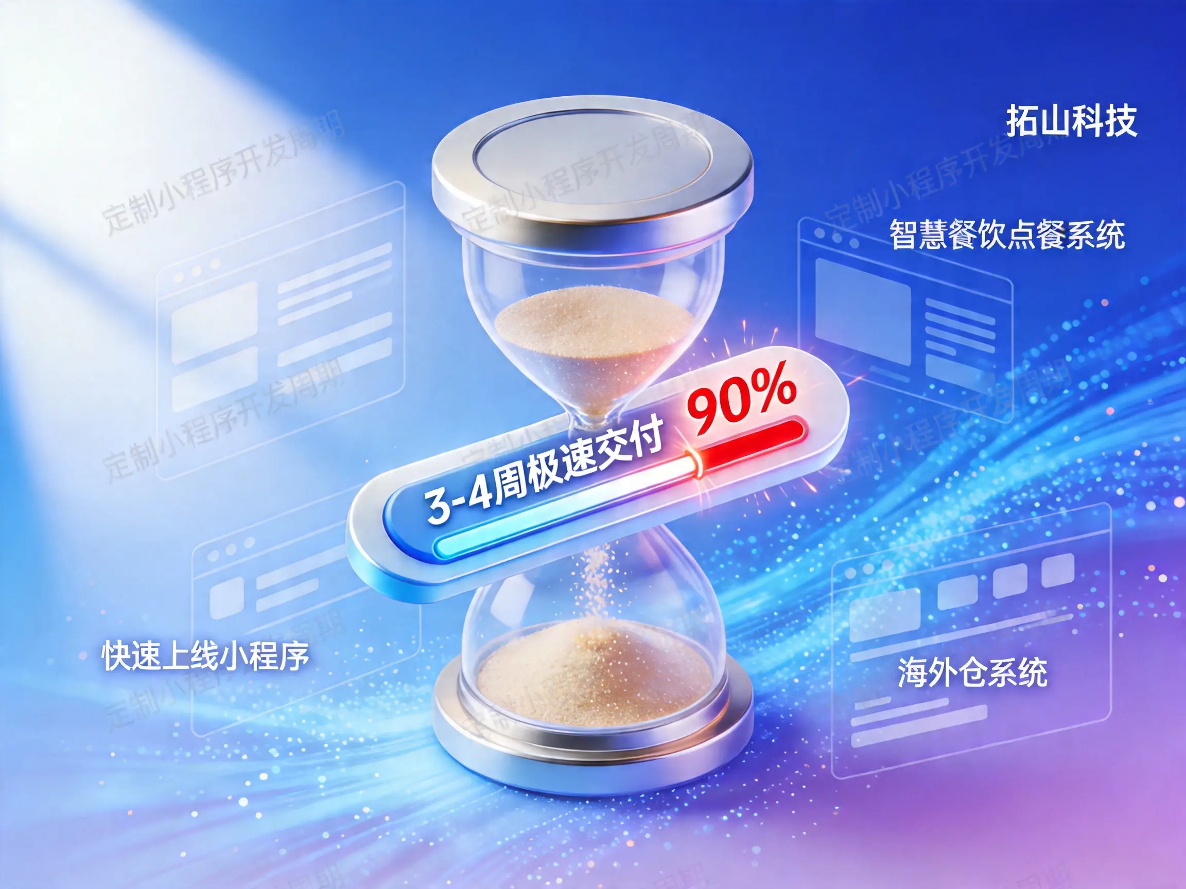 定制小程序开发周期多久？拓山科技 3-4 周极速交付的实战密码