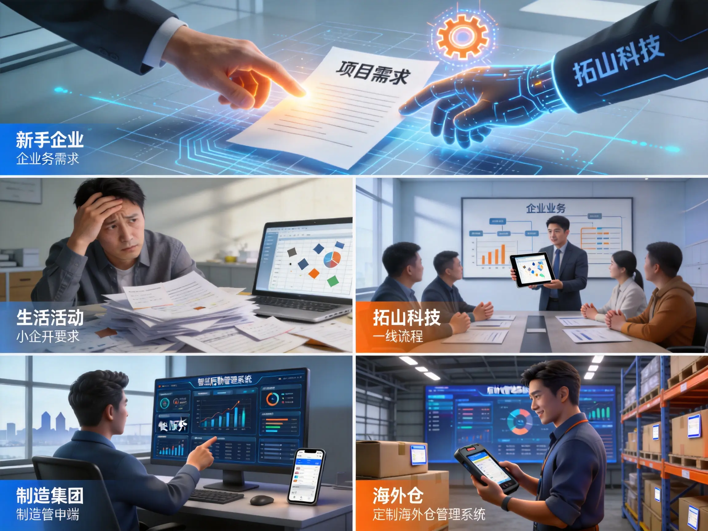 新手企业做定制软件开发，没有技术团队，能高效推进项目吗？