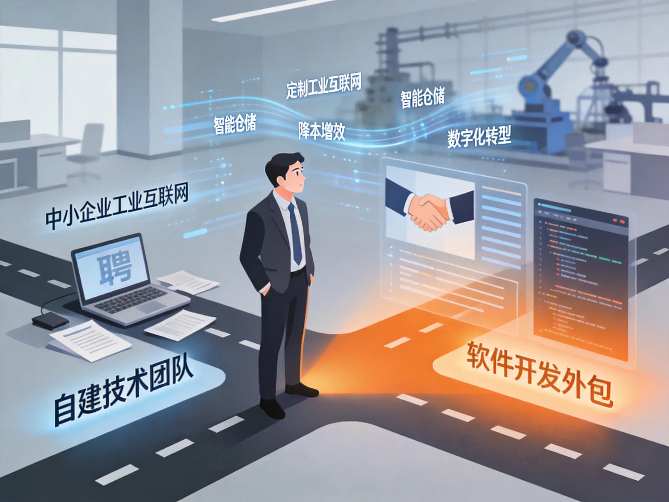 中小企业定制工业互联网，找外包还是自建团队更划算？一个真实案例带来的启示